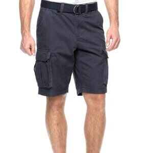 Sonoma Classic Fit Cargo Shorts Dark Gray With Belt Size 48. NWT